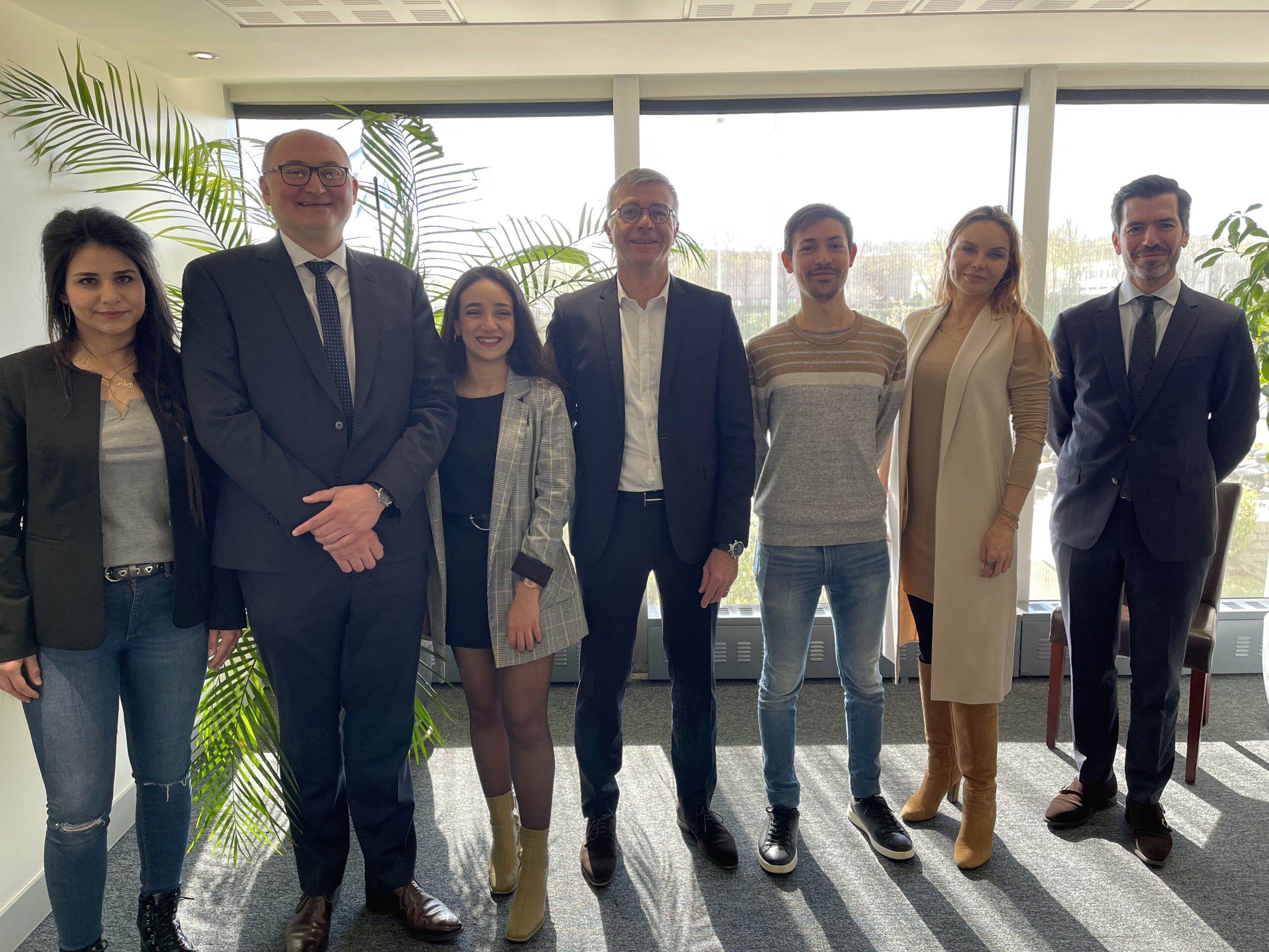 The collaborators of the Bolloré Group received the scholarship students from the Cité Internationale Universitaire de Paris